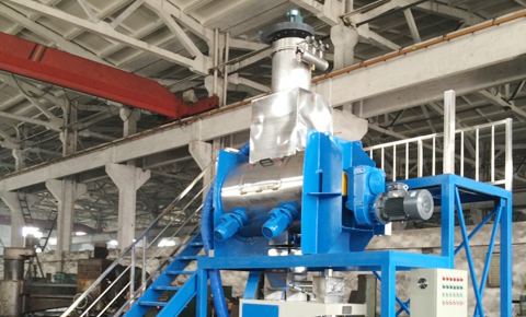 Our powder mixing system applied in spices production
